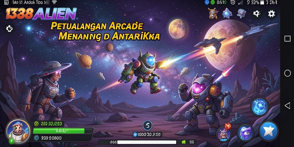 Tampilan gameplay 138ALIEN yang penuh aksi di luar angkasa.