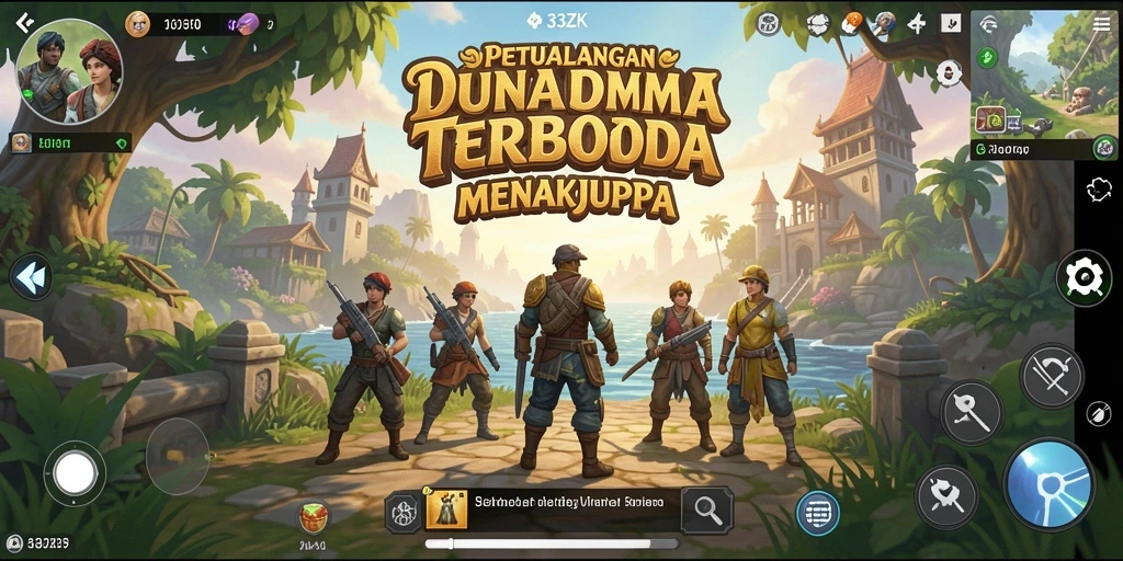 Tampilan gameplay 33ZK yang memukau dalam dunia terbuka.