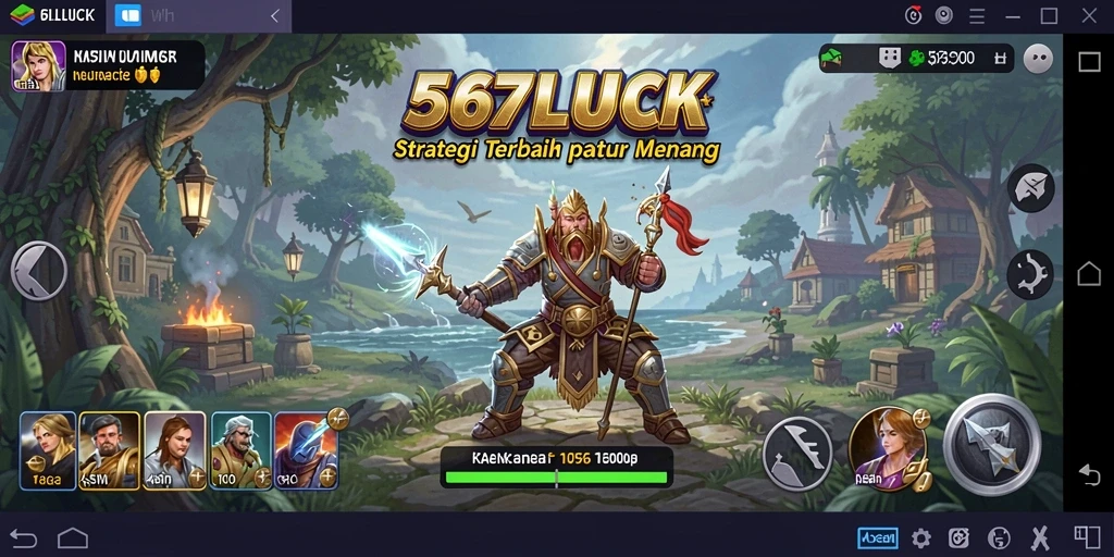 Screenshot utama 567LUCK menampilkan momen strategis dalam gameplay.