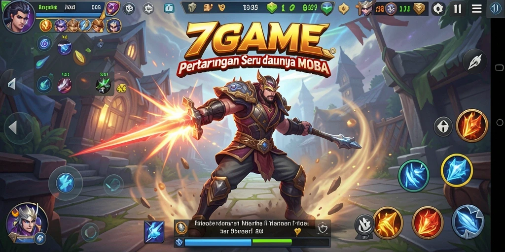 Gameplay MOBA yang seru dan menegangkan di 7GAME.
