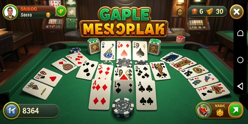 Tampilan gameplay Gaple yang seru di 8364.