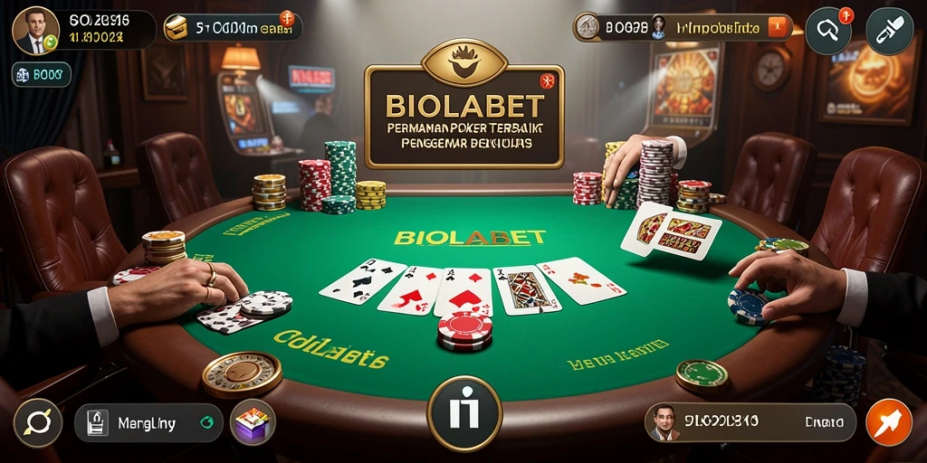Tampilan screenshot menampilkan gameplay poker yang seru dan interaktif.