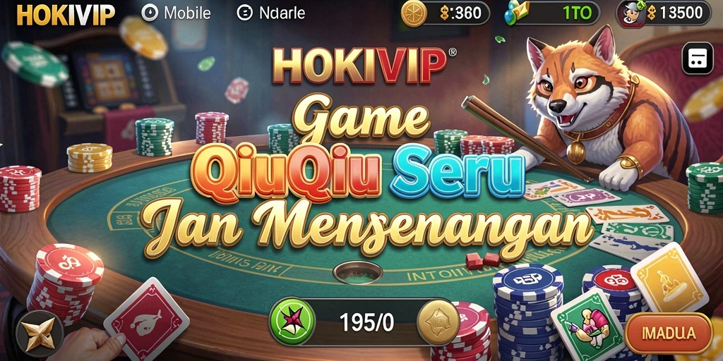 Gameplay seru QiuQiu di HOKIVIP yang penuh strategi.