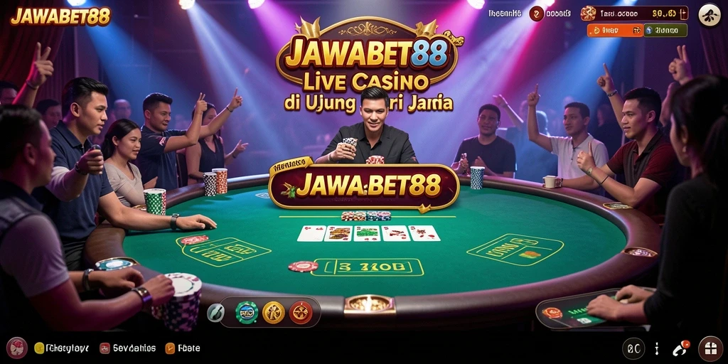 Tampilan menarik dari gameplay Live Casino di JAWABET88.