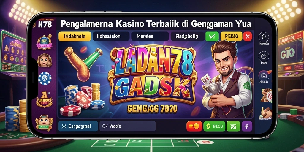 Gameplay kasino yang seru dan imersif dalam screenshot LADANG78.