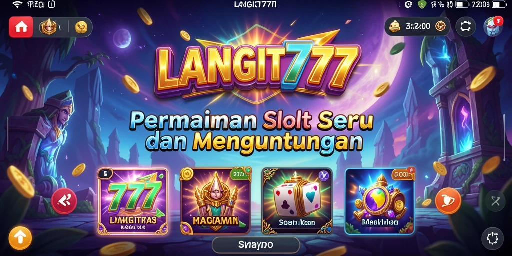 Tampilan seru dari gameplay LANGIT777 yang menampilkan slot menarik.