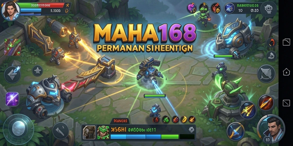 Screenshot gameplay MAHA168 menampilkan aksi strategi yang seru dan dinamis.