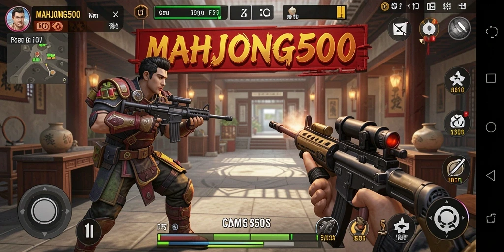Gameplay intens dari MAHJONG500 dalam pertempuran FPS yang menegangkan.