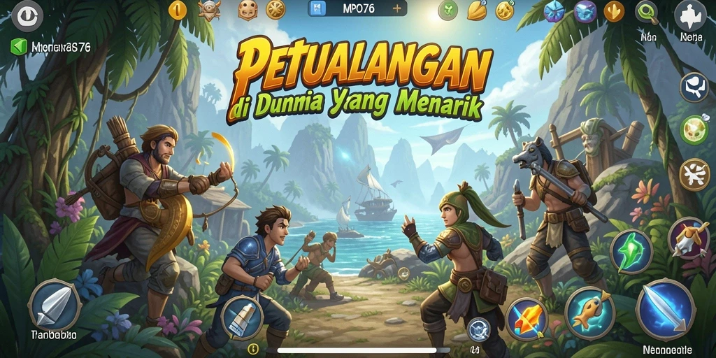 Tampilan gameplay MPO76 yang penuh petualangan seru dan menegangkan.