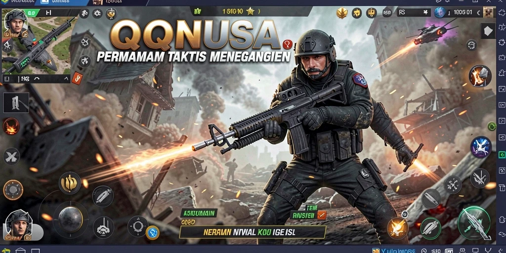 Menampilkan aksi mendebarkan dalam permainan TPS QQNUSA.