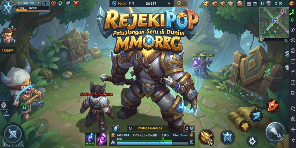 Tangkapan layar utama menunjukkan gameplay seru dari REJEKIPOP.