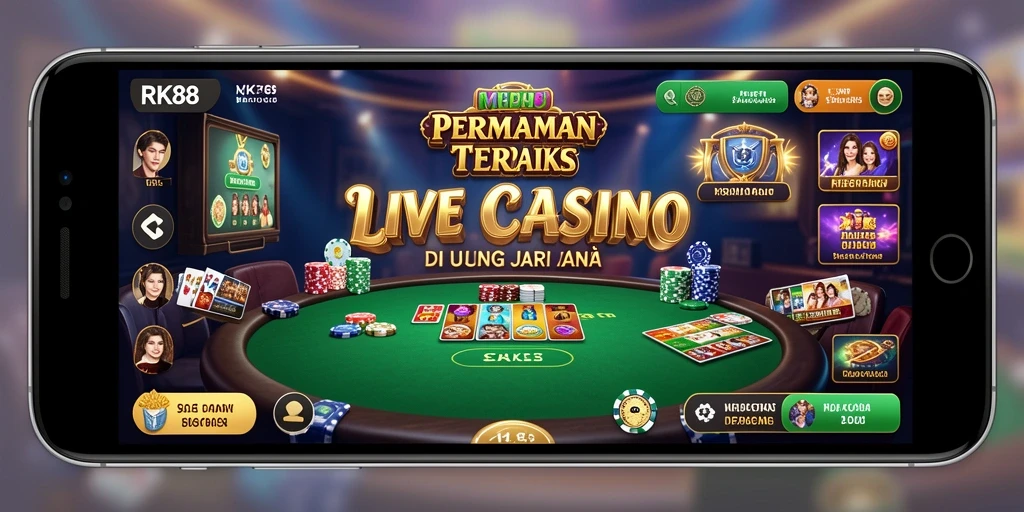 Screenshot gameplay Live Casino yang mendebarkan di RK88.