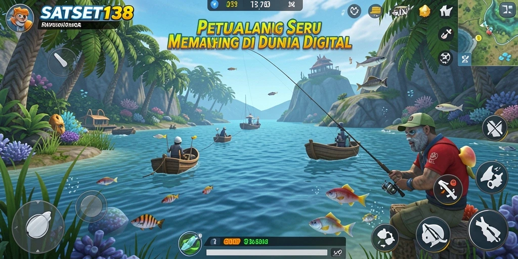 Screenshot SATSET138 menampilkan gameplay memancing yang seru dan menarik.