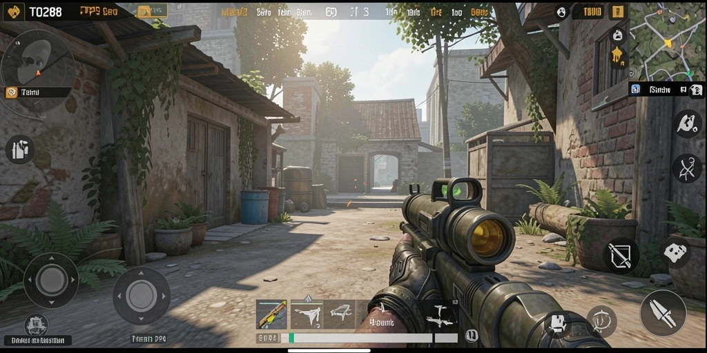 Tampilan gameplay TO288 dengan aksi seru dalam pertempuran TPS.